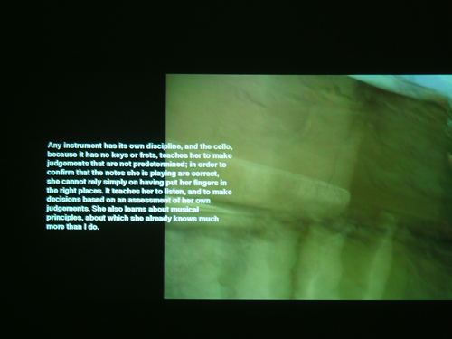 image from Juan Cruz's video projection